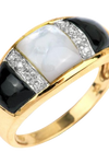 10K Yellow Gold Mother of Pearl
