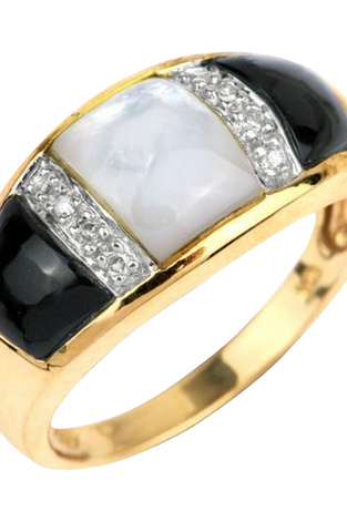 10K Yellow Gold Mother of Pearl