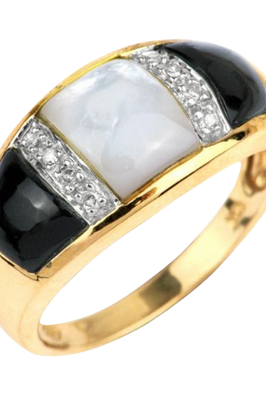 10K Yellow Gold Mother of Pearl