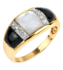 10K Yellow Gold Mother of Pearl
