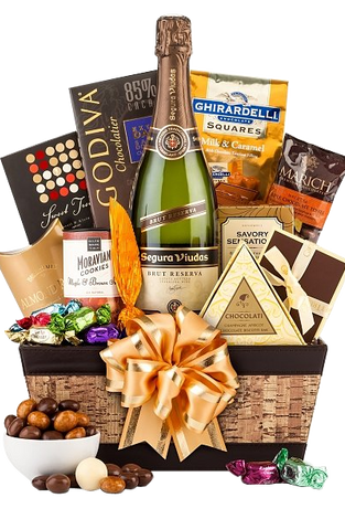 Champagne & Truffles Gift Basket