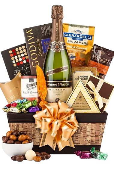 Champagne & Truffles Gift Basket