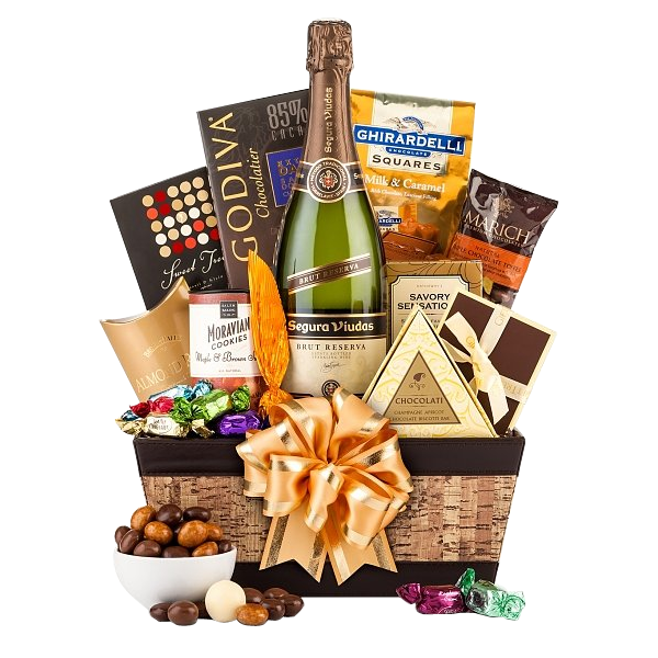Champagne & Truffles Gift Basket