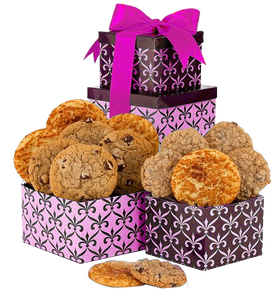 Double Delight Tower with One Dozen Cookies